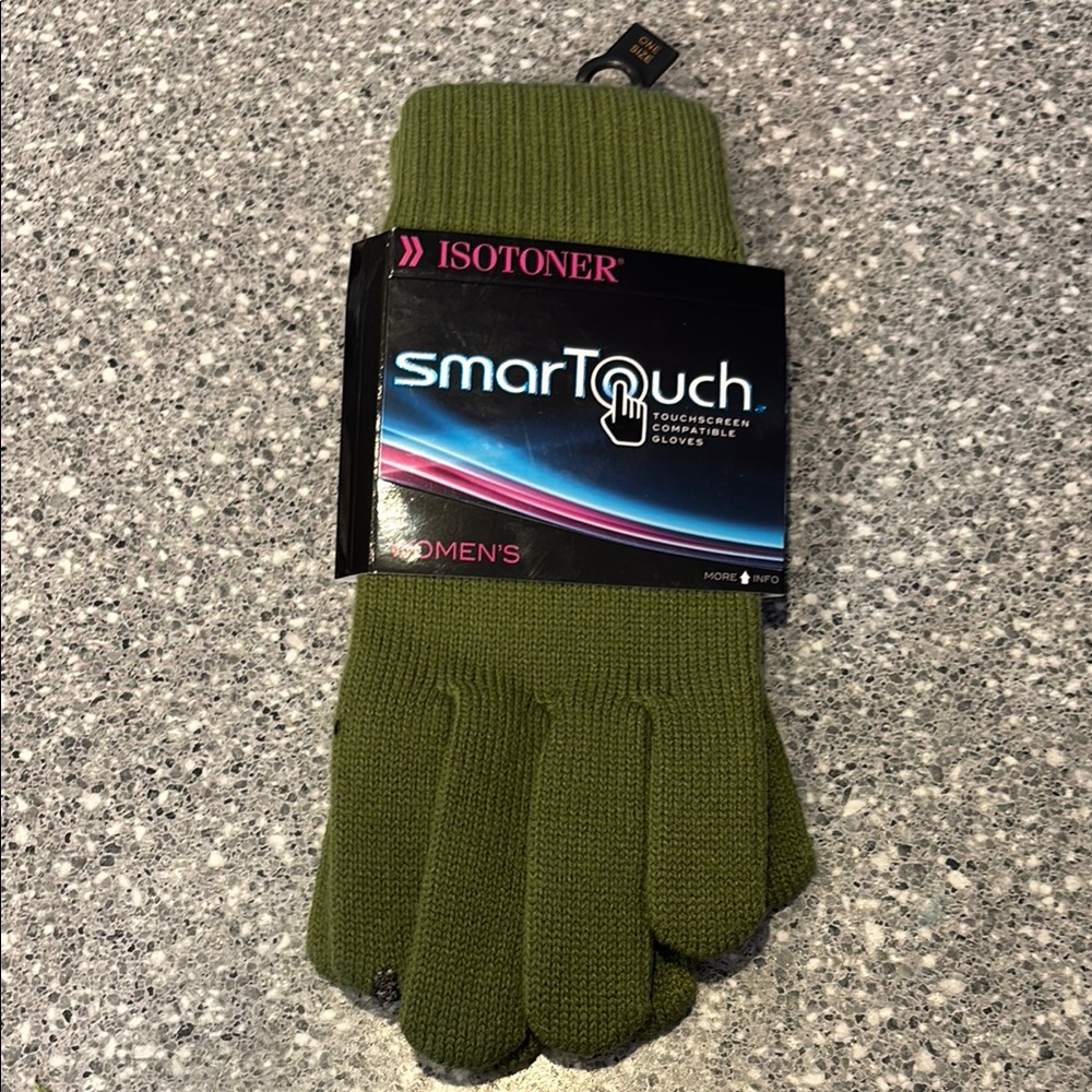 Isotoner Green SmartTouch Women's Gloves